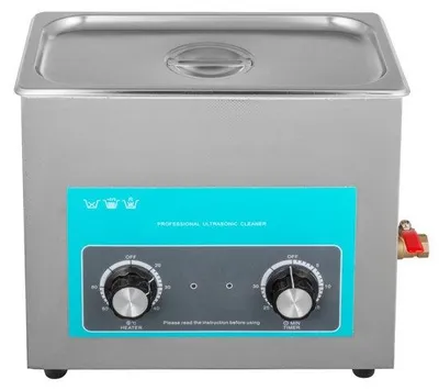 Immagine prodotto di Pulitore a ultrasuoni per gioielli con timer di riscaldamento - dispositivo di pulizia per occhiali e anelli - ideale per la cura efficace dei gioielli