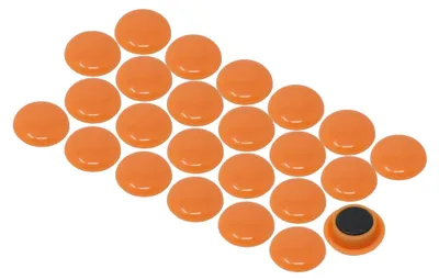 Planungsmagnete, 40 mm, 8 mm, 12er-Pack, Orange