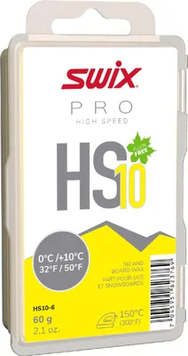 Produktbild von SWIX HS10 0°C/+10°C 60g Skiwachs gelb