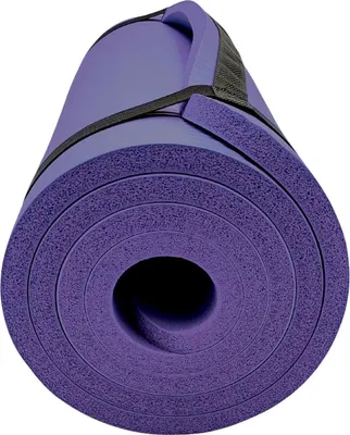 Produktbild von Yogamatte Fitnessmatte extra dick 1,5 cm rutschfest Gymnastikmatte 180x60 cm | Pilates Matte Trainingsmatte Sportmatte Bodenmatte Workout | gepolstert Yoga Fitness Gym Zuhause, Farbe:lila