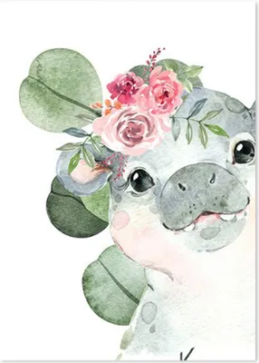 Produktbild von TPFLiving Kunstdruck LW-1024 (OHNE RAHMEN) Poster - Leinwand - Wandbild - Hochauflösender Giclée-Druck, langlebig und hochwertig - Elefant, Giraffe, Zebra, Tiger im Dschungel für Kinderzimmer -  - Größe: 30x40cm