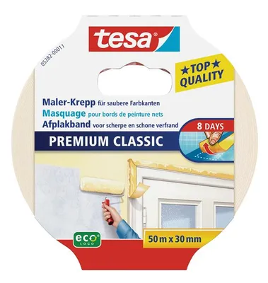 Produktbild von tesa Maler-Krepp Premium Classic 50m x 30mm