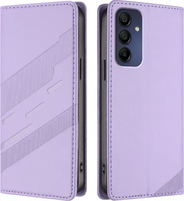 Image de Etui pour Samsung Galaxy A16 5G/4G, étui portefeuille en cuirPolyuréthaneavec fente pour carte et fonction stand Violett