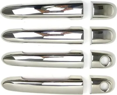 Image de Poignée de porte Cache poignée de porte pour Hyundai Accent 2005-2011 4 portes en acier inoxydable 4x