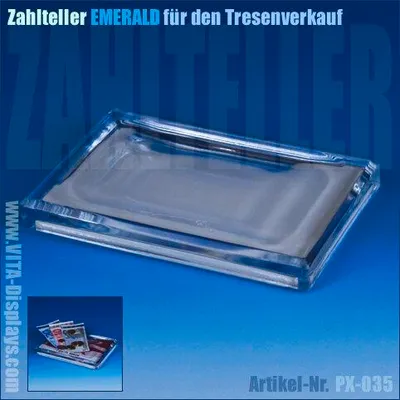 Produktbild von Zahlteller / Zahlschale EMERALD aus Glas