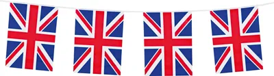 Produktbild von Britische Flaggen Girlande 10m