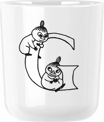 Obrázek produktu pro Rig-Tig Hrnek Moomin ABC - G, hrnek s písmenem, plast, bílý, 200 ml, Z00706-G