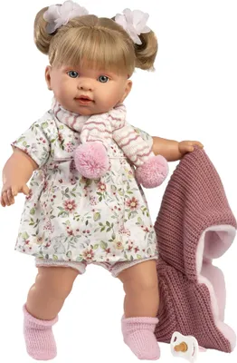 Produktbild von Llorens Alexandra Llorona Babypuppe Mit Stoffkörper Und Soundmechanismus 42 Cm Rosa  Rosa One Size