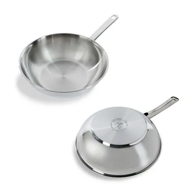 Obrázok produktu pre BK BK Wok panvica Inox brillant - 28 cm - bez otvárania proti poškodeniu