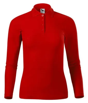 Produktbild von Malfini - Poloshirt für Damen, Piqué, Langärmlig PP9979 (S) (Rot)