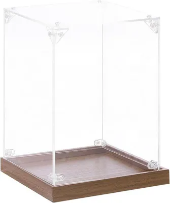 Zdjęcie produktu dla Akrylowe pudełko organizacyjne 15 x 15 x 20 cm, przezroczyste, do przechowywania przedmiotów kolekcjonerskich i figurek