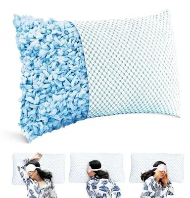 Zdjęcie produktu dla Poduszka 50X70 cm ergonomiczna żelowa z pamięcią kształtu na ból karku