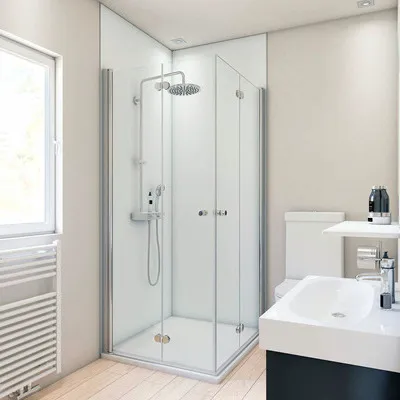 Produktbild von Duschrückwand BREUER Unifarbe weiß 255 x 120 cm 9486011000199