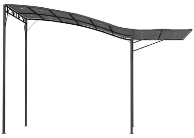 Produktbild von Freistehende Pergola mit einziehbarem Sonnendach, Stahlrahmen