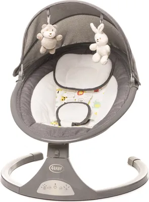 Produktbild von 4BABY Rock’n Relax – Babywippe elektrische Babyschaukell, 5 Geschwindigkeiten, Musik, Timer