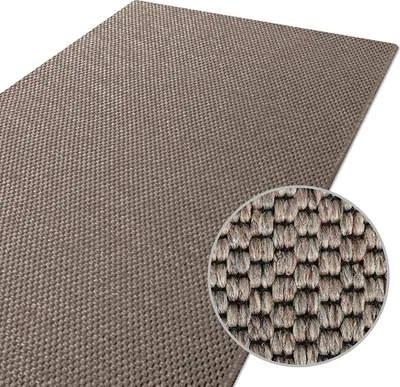 Produktbild von Wohnteppich Kalkutta Sisaloptik Tiger-Eye-Design Taupe 100x200 cm