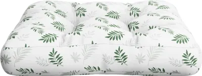 Produktbild von vidaXL Palettenkissen Blattmuster 60x60x12 cm Stoff
