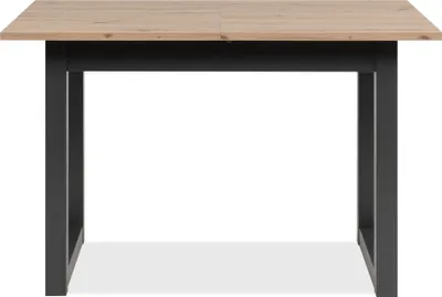 Zdjęcie produktu dla Esstisch >Denver< (auszihbar bis 160cm) Artisan Eiche Dekor / anthrazit - 120(160)x75x80cm (BxHxT)