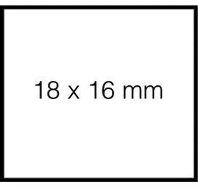 Obrázok produktu pre Sato - Cenovka 18x16mm Duo 16 odnímateľná biela | 50 kusov