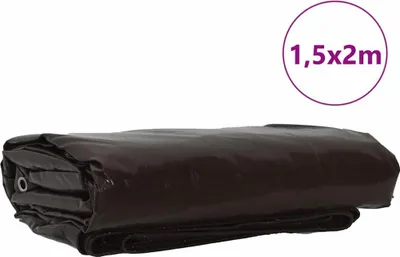 Zdjęcie produktu dla vidaXL Plandeka 650g / m² Brązowa 1,5 x 2 m Płótno z powłoką PVC