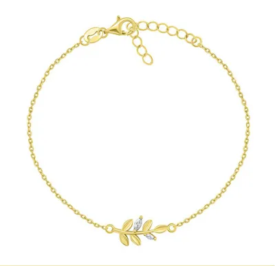 Produktbild von Charmantes vergoldetes Zweigarmband BRC81Y