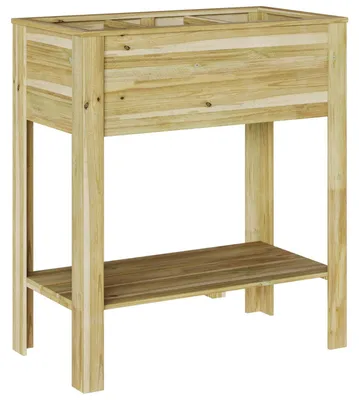 Immagine prodotto di Supporto per piante in legno massello di pino - 85x46x94 cm - Marrone - Autoportante
