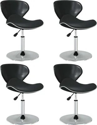 Produktbild von Esszimmerstühle 4 Stk. Schwarz Kunstleder