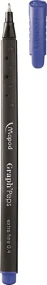 Produktbild von Maped 749120, Extrafein, Blau, Rundspitze, Metall, 0,4 mm, Schwarz, Blau