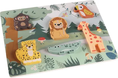 Produktbild von ZOPA Holzpuzzle Dschungel Holz
