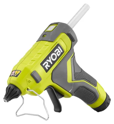 Immagine prodotto di Pistola per colla a caldo a batteria Ryobi RGLU4-0, 4 V, con 3 stick di colla inclusi