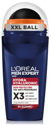 Produktbild von L'Oréal Men Expert Hydra Hyaluronic Antitranspirant, 72 Stunden Wirkung, Roll-On, 50 ml