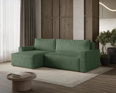 Image de Canapé d'angle LIVIO L avec fonction couchage, canapé avec rangement, canapé de salon, canapé, canapé-lit, ensemble de salon - POSO 14