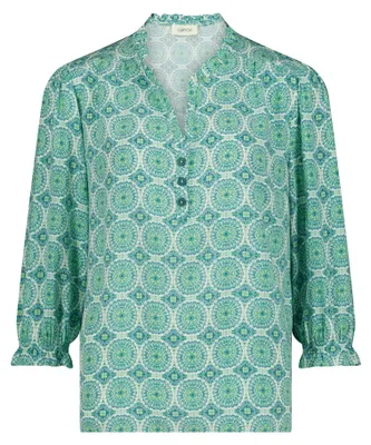 Produktbild von Cartoon Bluse Kurz 3/4 Arm 5880 Green/Blue 38