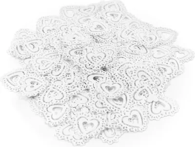 Produktbild von Oblique Unique Herz Konfetti Herzen Hochzeit Feier Tisch Deko Herzen Streudeko 14g - weiß
