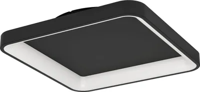 Produktbild von LORETELLO Wand-/Deckenleuchte Lampe Beleuchtung - L35 x B35 x H7,5 cm - schwarz - 12W inkl. - IP20