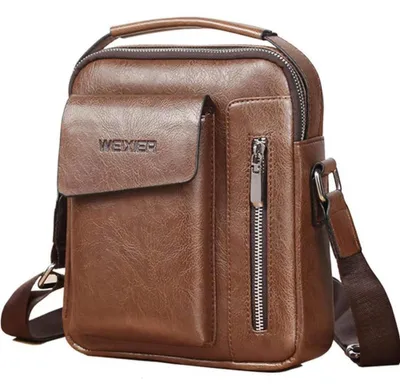 Produktbild von Vohoney Herren Schultertasche, Klein, Crossbody Bag, leichte Umhängetasche mit verstellbarem Schultergurt, ideal für Alltag.