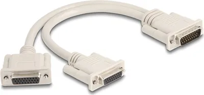 Zdjęcie produktu dla DeLOCK 67171, Beżowy, 0,3 m, DB-26, 2 x DB-26, Męska, Żeńska