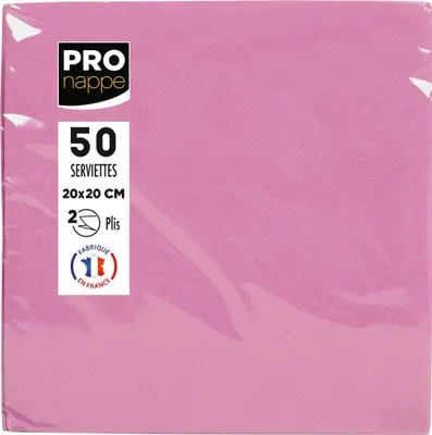 Produktbild von Pronappe 16x Pack 50 Cocktail-Servietten 2-lagig 20x20cm Puderrosa SV622041I