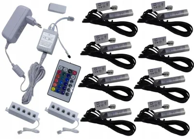 Produktbild von AQUALED RGB LED Glasböckelclips Set Beleuchtung