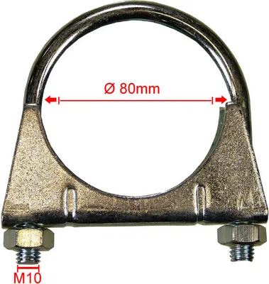 Produktbild von Auspuffbügelschelle M 10 Ø 80 mm