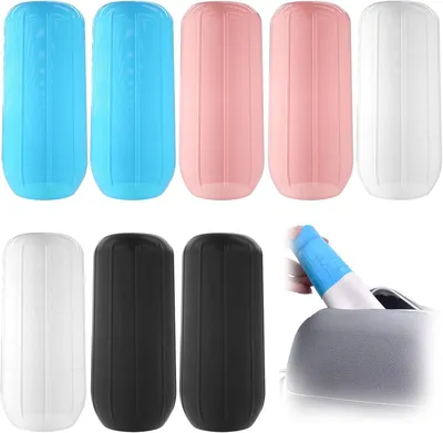 Imagen del producto de Fundas de silicona elásticas para botellas, juego de 8 unidades, a prueba de fugas, ideales para viajes