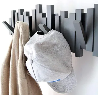 Produktbild von Kleiderständer, Wandgarderobe, für Jacken, Hüte, Taschen