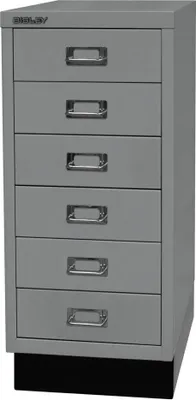 Image de BISLEY Armoire à tiroirs MultiDrawer A4, 6 tiroirs, argenté