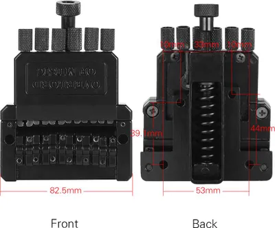 Obrázek produktu pro 6-strunná elektrická kytara Tremolo Tailpiece Bridge System for Headless Guitar Part Black
