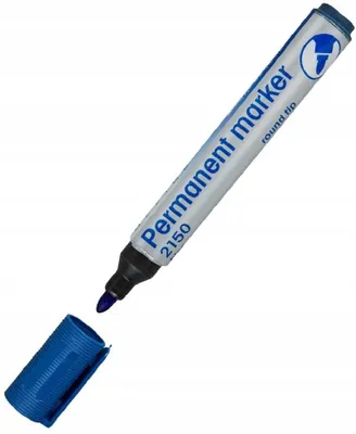 Produktbild von D.rect Permanentmarker 2150 Blau Rundspitz