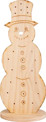 Produktbild von Näve Leuchten LED-Holz-Dekoleuchte "SNOWY" H:80cm LED-Holz-Dekoleuchte "SNOWY" H:80cm LED-Holz-Dekoleuchte "SNOWY" H:80cm, Deko im Landhaus Stil, aus Holz in natur, 33 x 17 x 80 cm, mit Diode – für den Außenbereich – Batteriebetrieb – Timerfunktion – Druckschalter