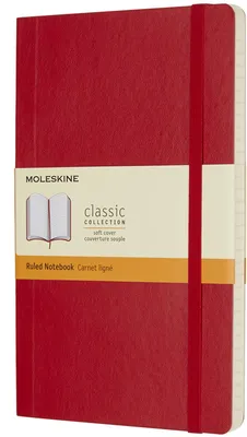Produktbild von Moleskine 805-50-0285-463-4 - Monochromatisch - Rot - Matt - 70 g/m² - Liniertes Papier - Softcover