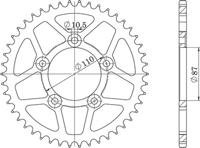 Immagine prodotto di In Acciaio Passo 520 - Z 39 Denti (Dis.14405)