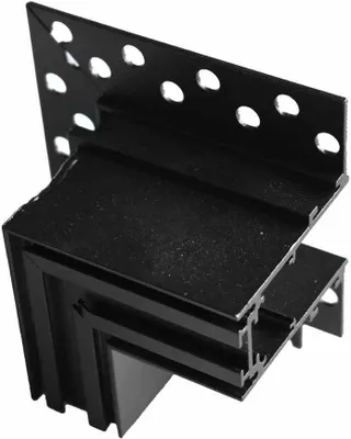 Produktbild von Eckverbinder L Einbau Magnetic Track 20 mm Schwarz Milagro