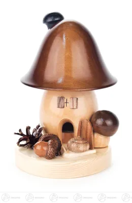 Produktbild von Räuchermann Räucherpilz Braunkappe Glockenform, groß Breite x Höhe x Tiefe 10 cmx14 cmx12 cm NEU